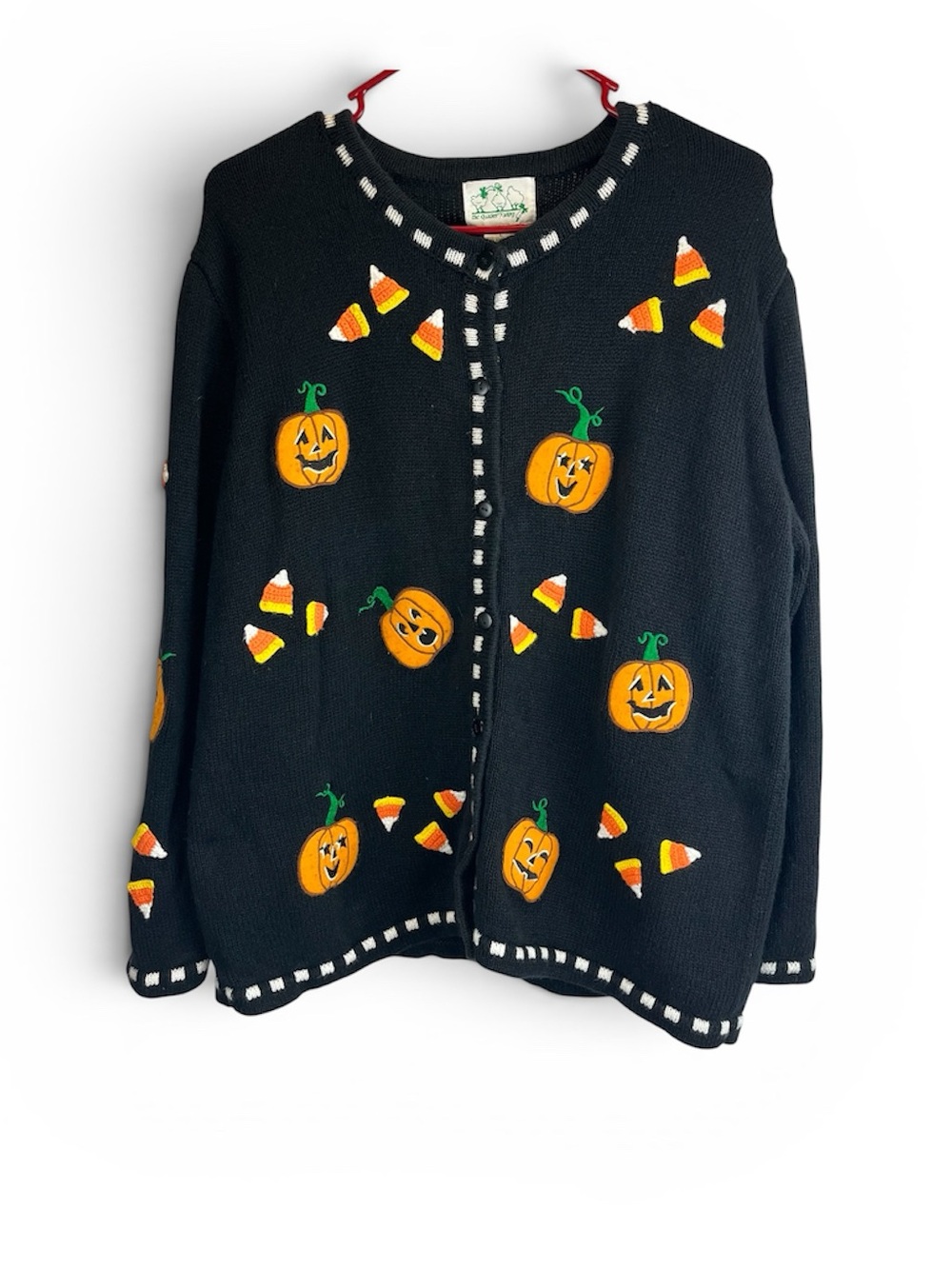 The Quaker Factory Halloween Cardigan